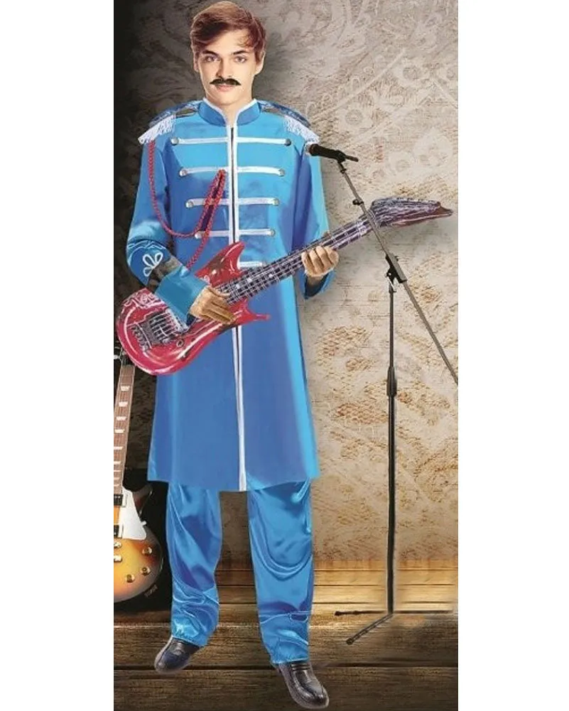 1960s Band Blue Mens Costume