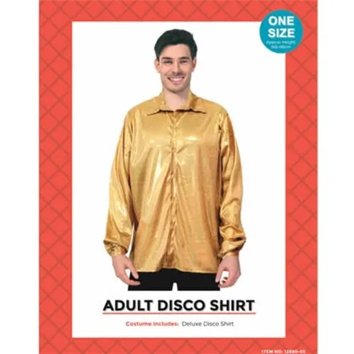 Adult Disco Shirt - Gold