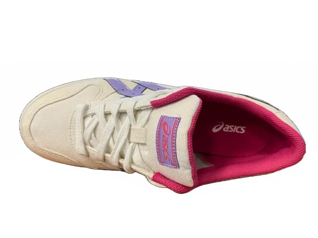 Asics women's sneakers shoe in canvas Aaron H900Q 0134 lilac white