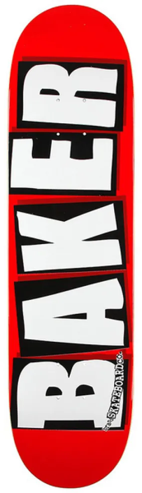 BAKER DECK BRAND LOGO WHITE 8.125 x 31,25