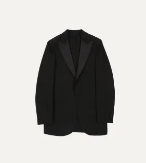 Black Tropical Wool Dinner Jacket