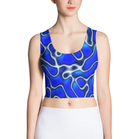 Blue Marble Crop Top