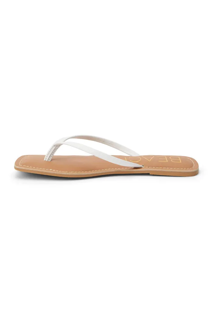 Bungalow Thong Sandal-White