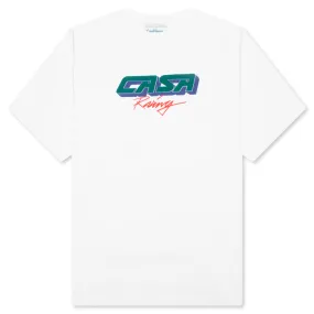 Casa Racing 3D Oversized T-Shirt - White