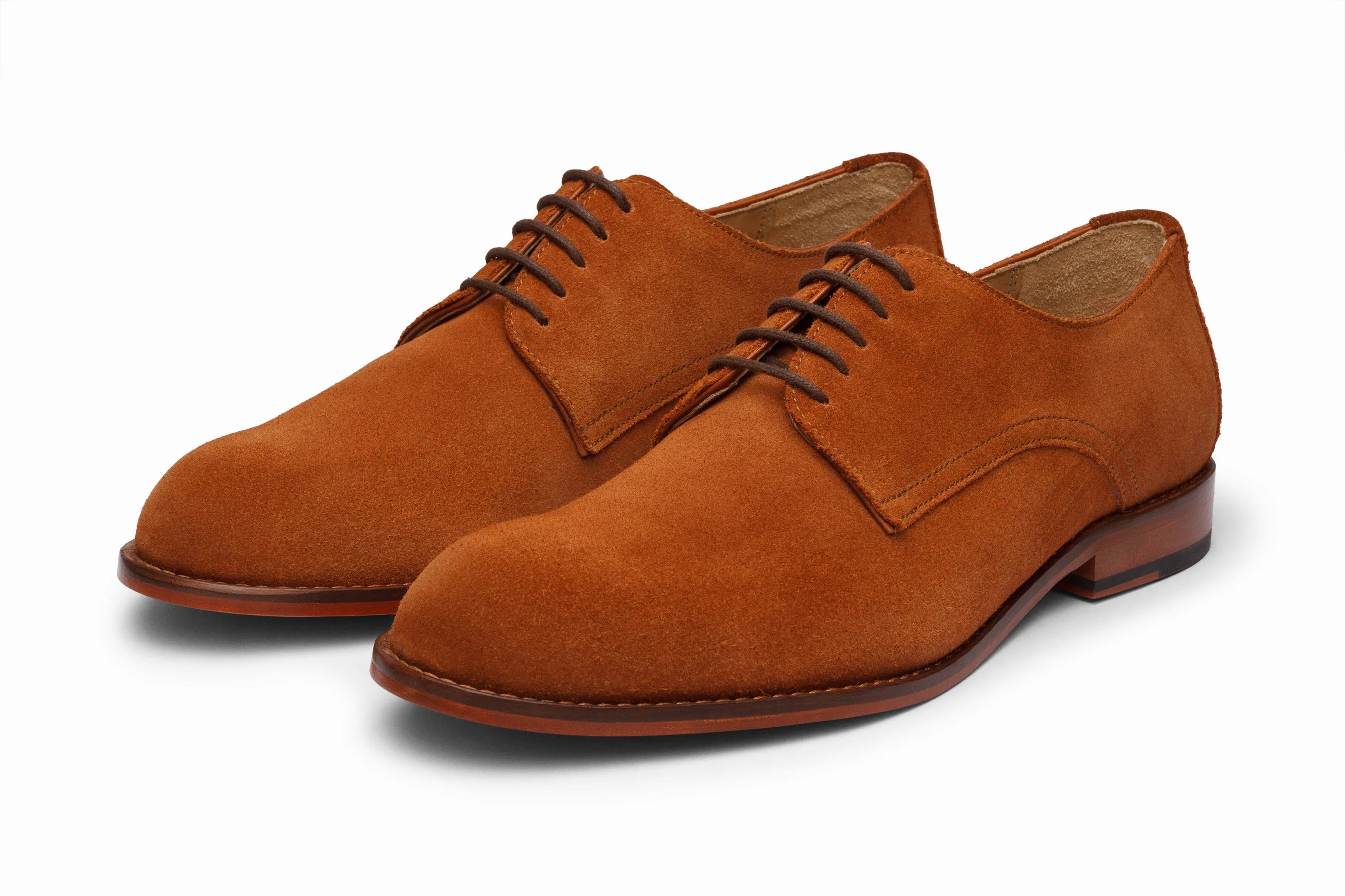 Casual Derby - Rust Suede