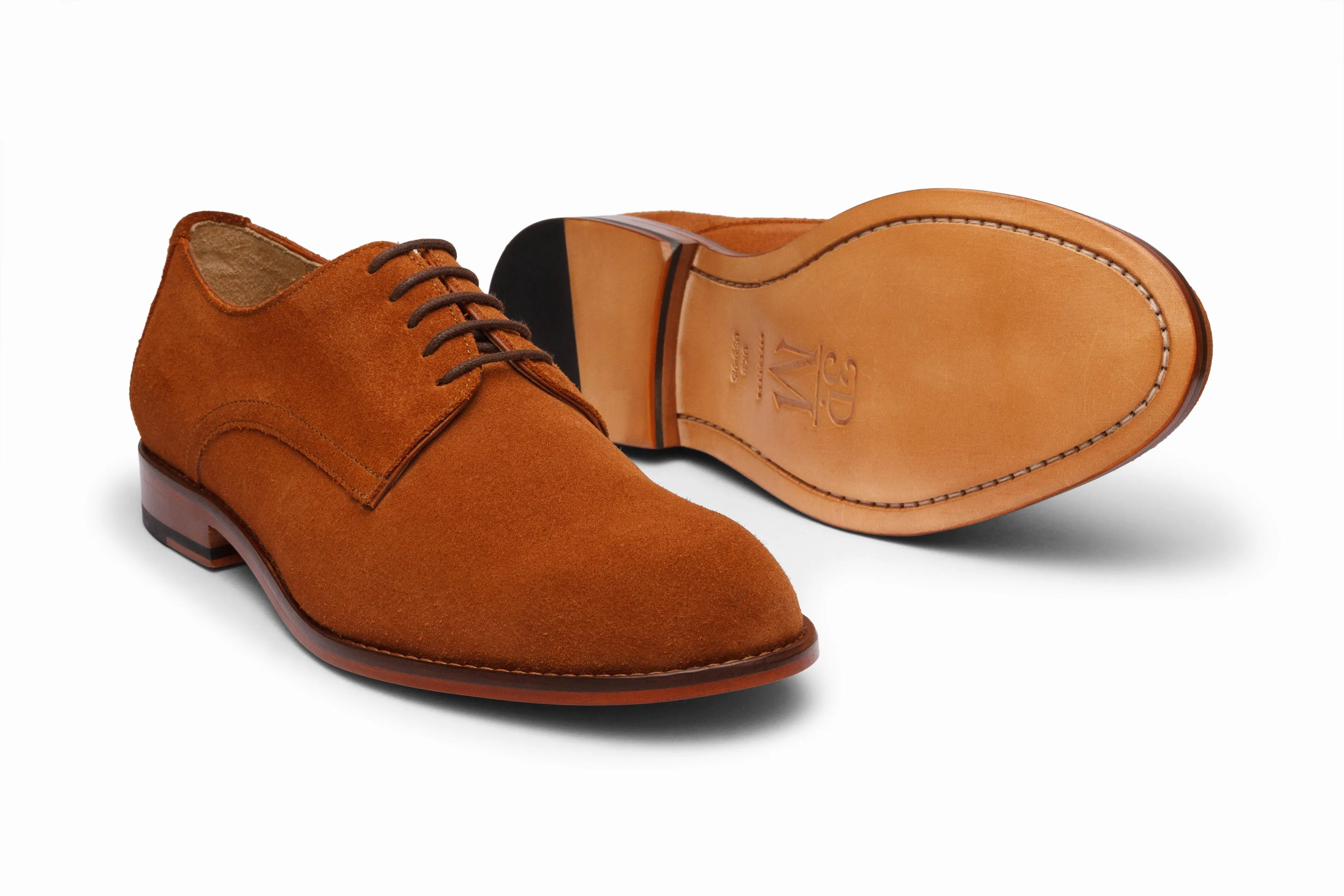 Casual Derby - Rust Suede