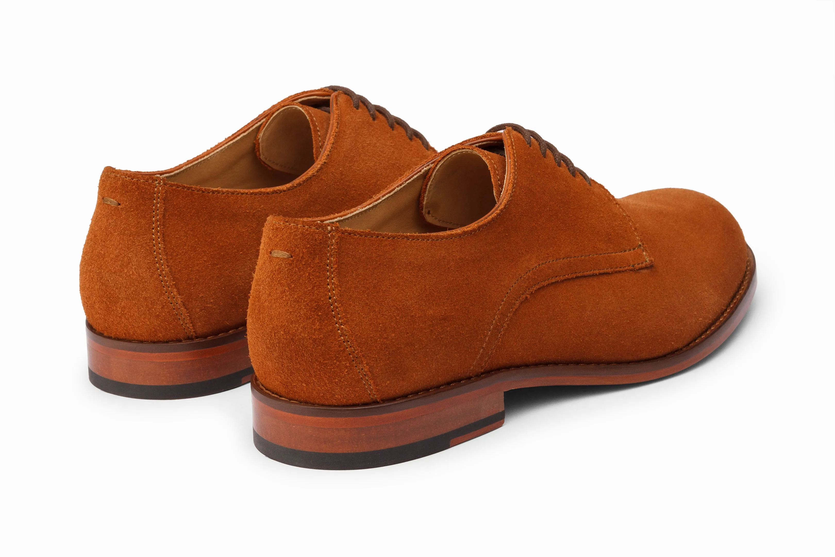 Casual Derby - Rust Suede