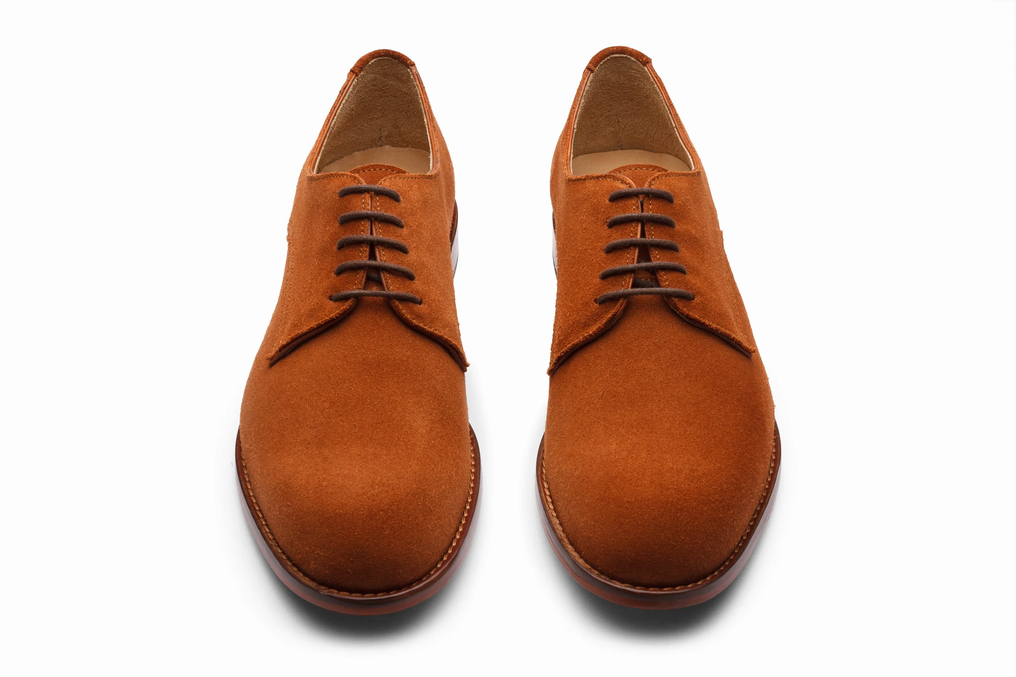 Casual Derby - Rust Suede