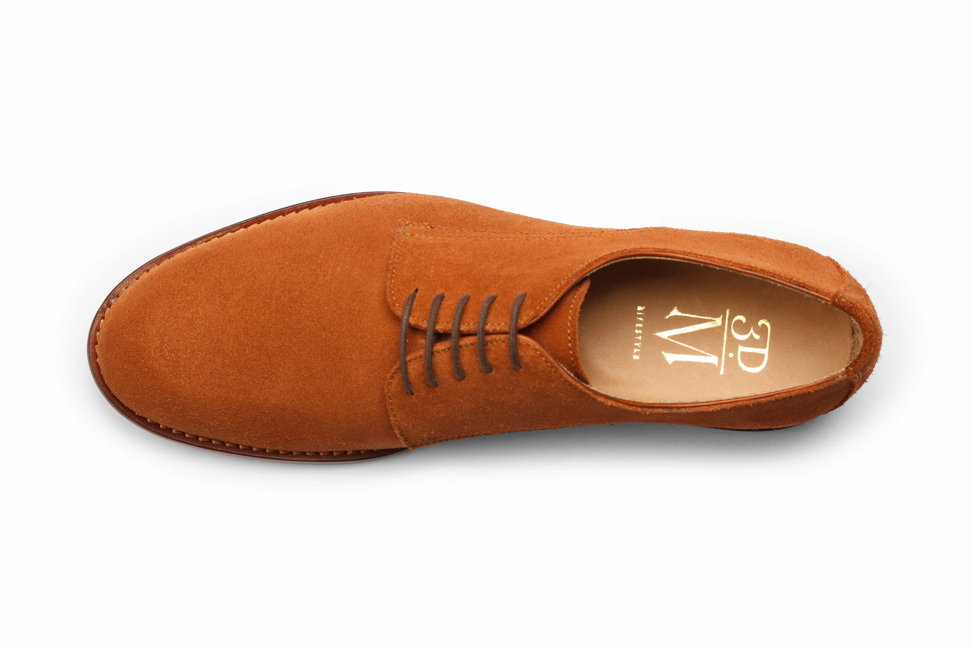 Casual Derby - Rust Suede