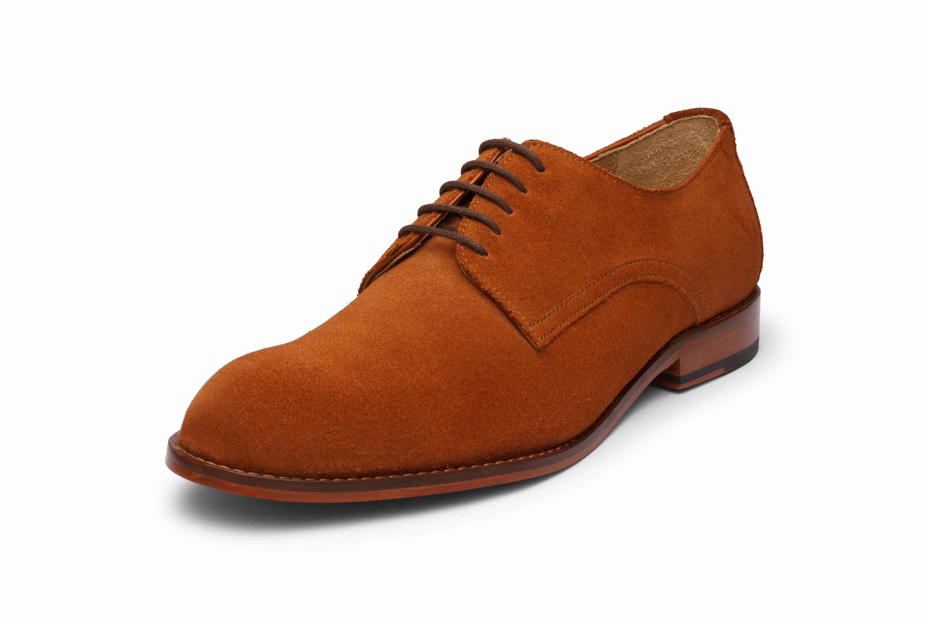 Casual Derby - Rust Suede