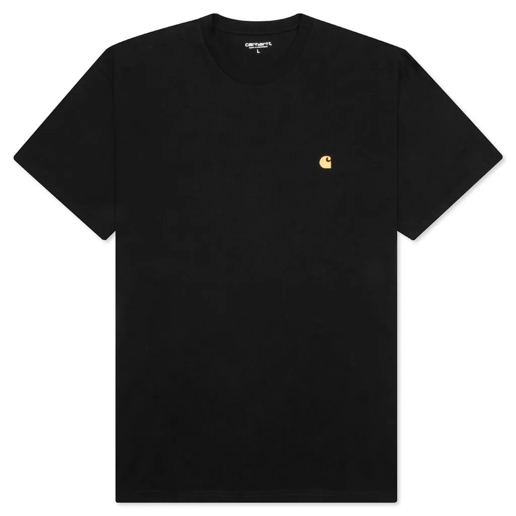 Chase S/S T-Shirt - Black/Gold