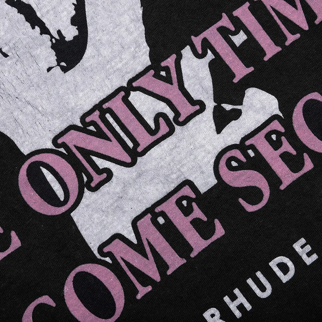 Come Second Tee - Vintage Black