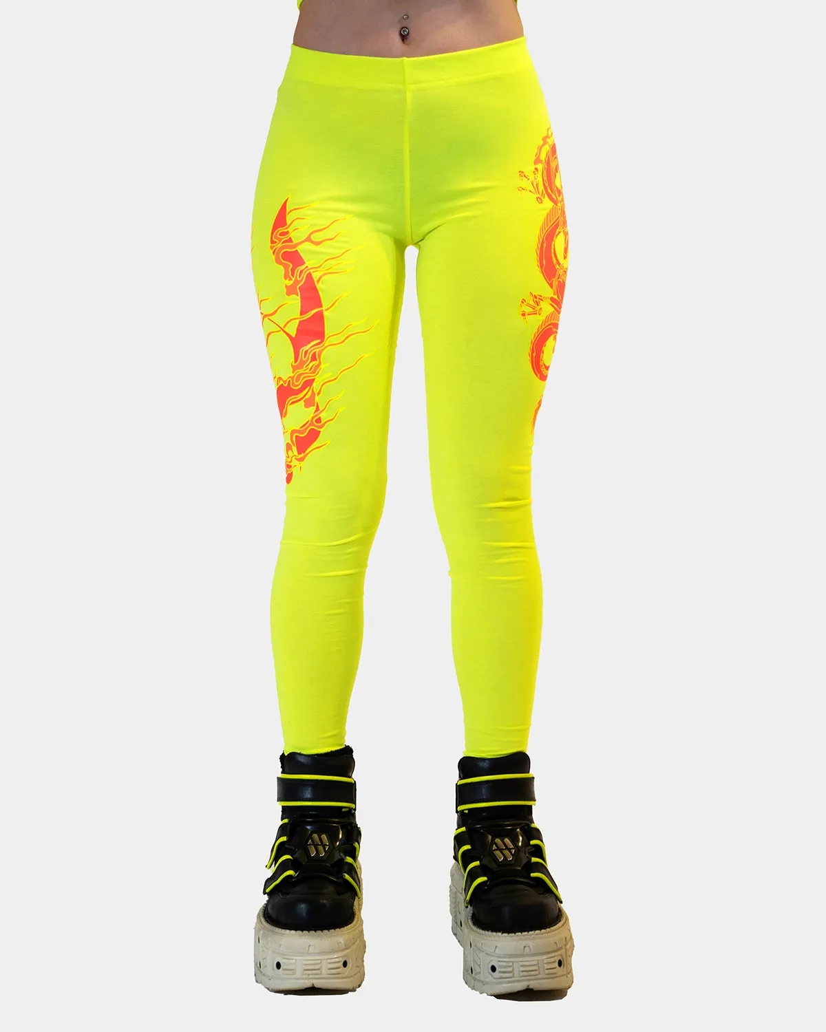 DRAGONITE LEGGINGS FLUO / YELLOW