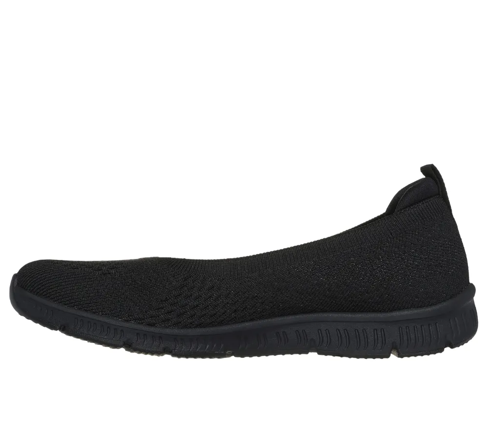 Espadrile sport, dama, SKECHERS BE-COOL-BREEZY DAZE 100625-BBK negru, textil