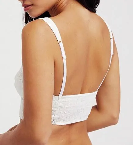 Free People Intimately Ezra Bralette White Eyelet