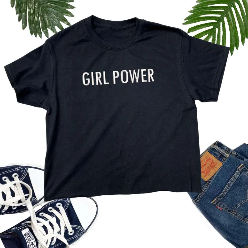 Girl Power Oversized Crop Top