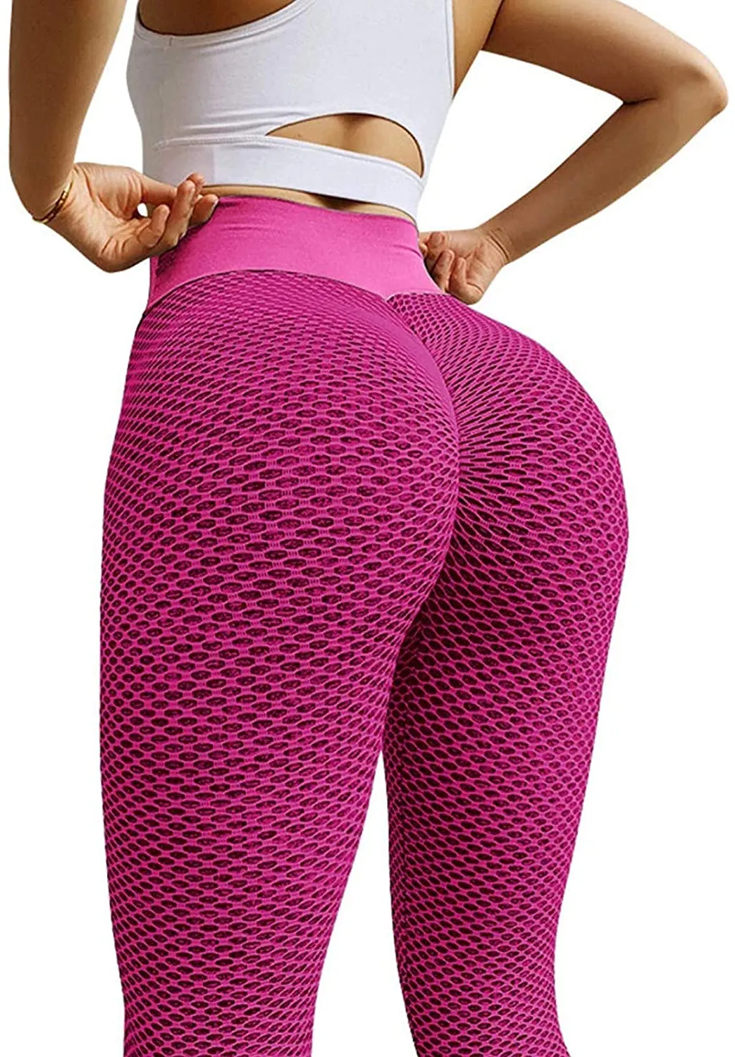 Haute Edition Women's Butt Lifting High Waist Yoga Pant Leggings with Tummy Control