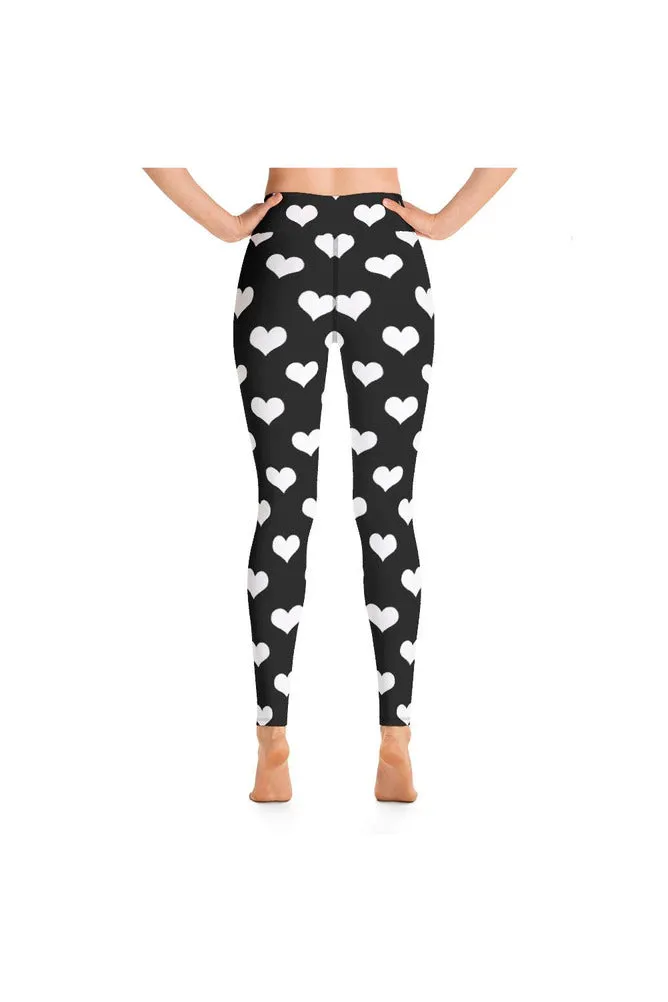 Heart Print Yoga Leggings