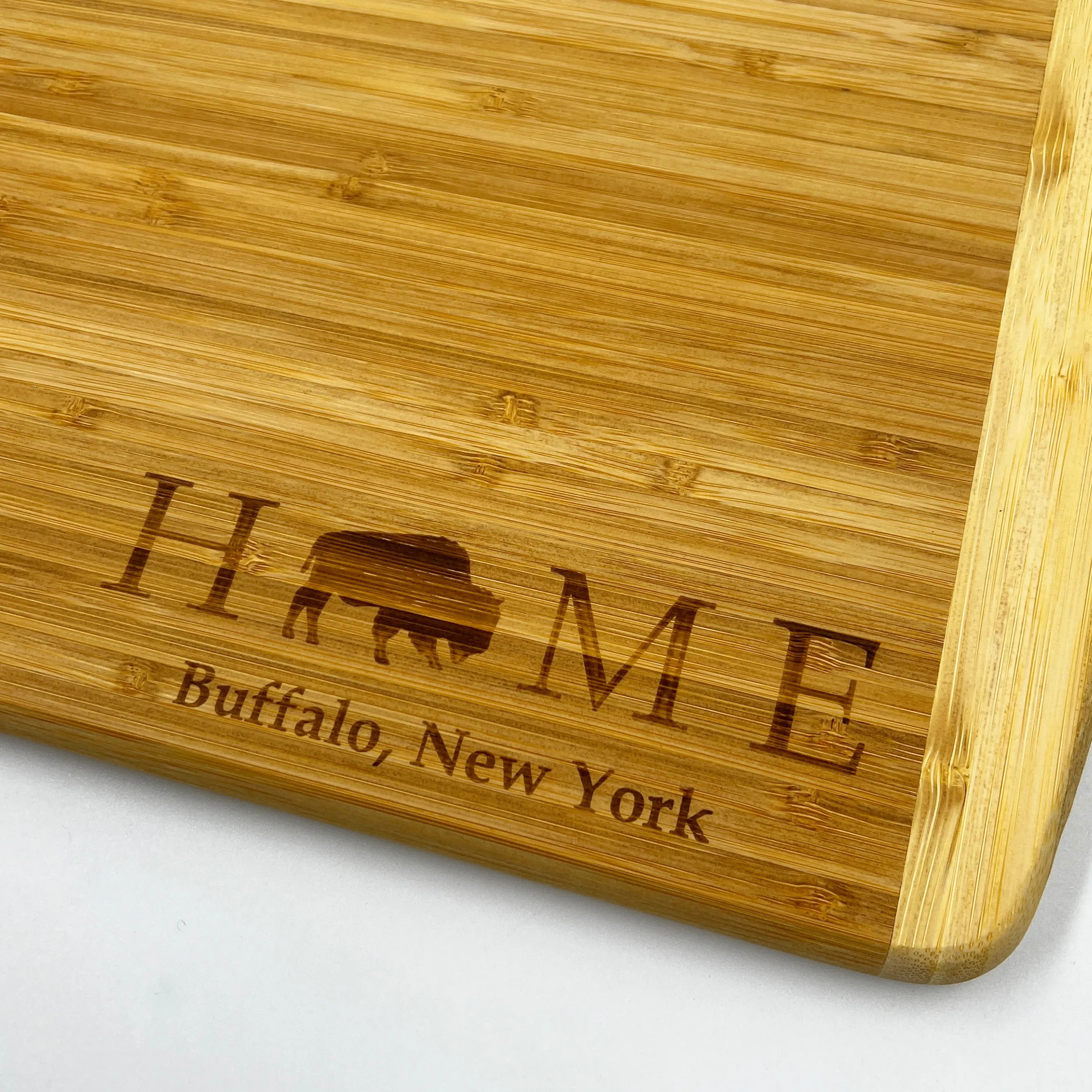 Home Buffalo, NY Two Toned Large Cutting Board