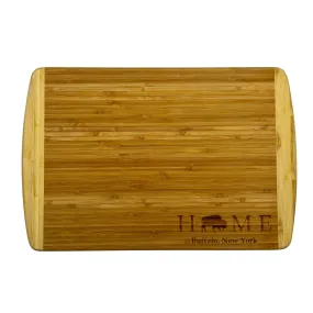 Home Buffalo, NY Two Toned Large Cutting Board