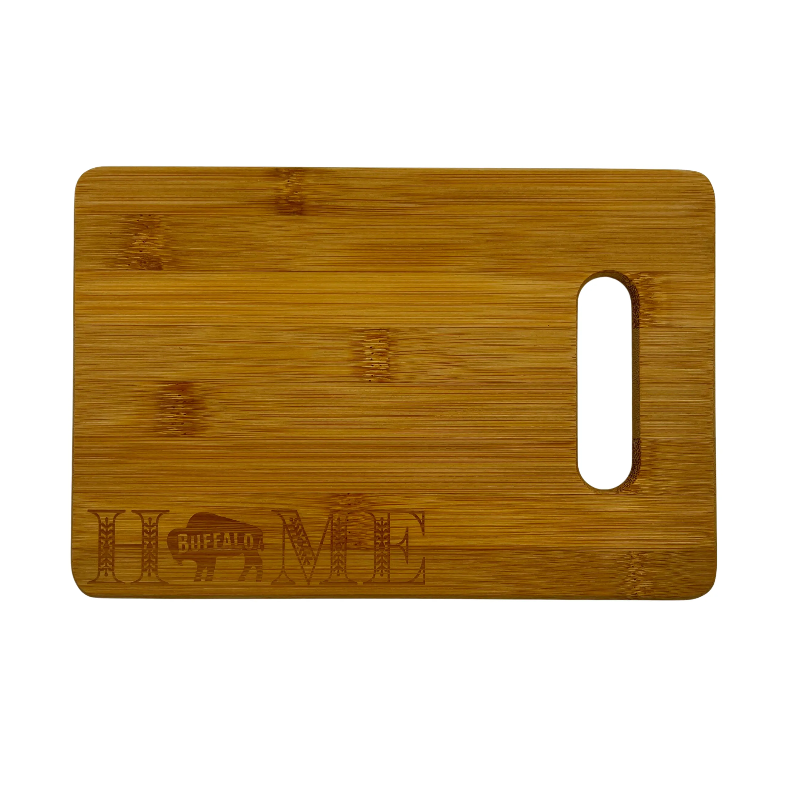 Home With Buffalo Small Bamboo Cutting Board