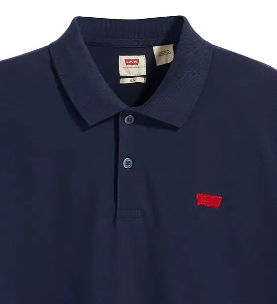 Levi's Housemark men's long sleeve polo shirt A57970001 blue