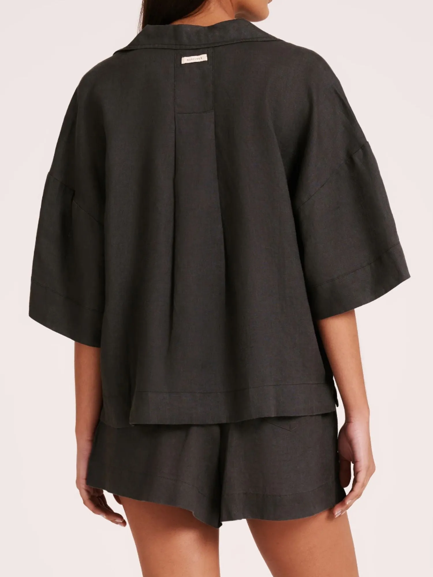 Lounge Linen Shirt | Coal