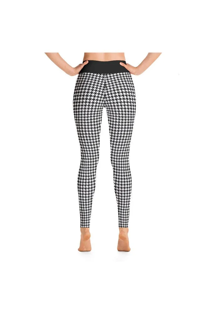 Micro Houndstooth Yoga Leggings