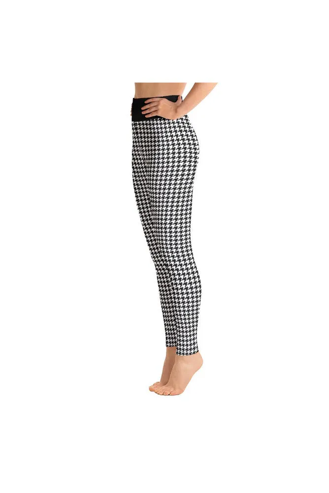 Micro Houndstooth Yoga Leggings