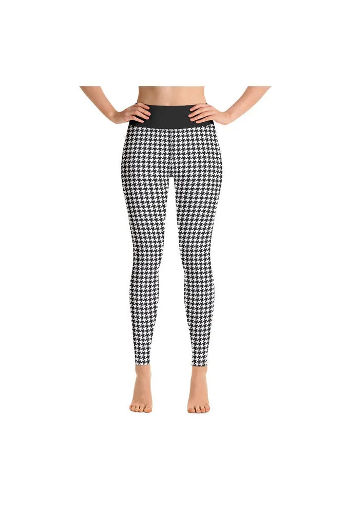 Micro Houndstooth Yoga Leggings