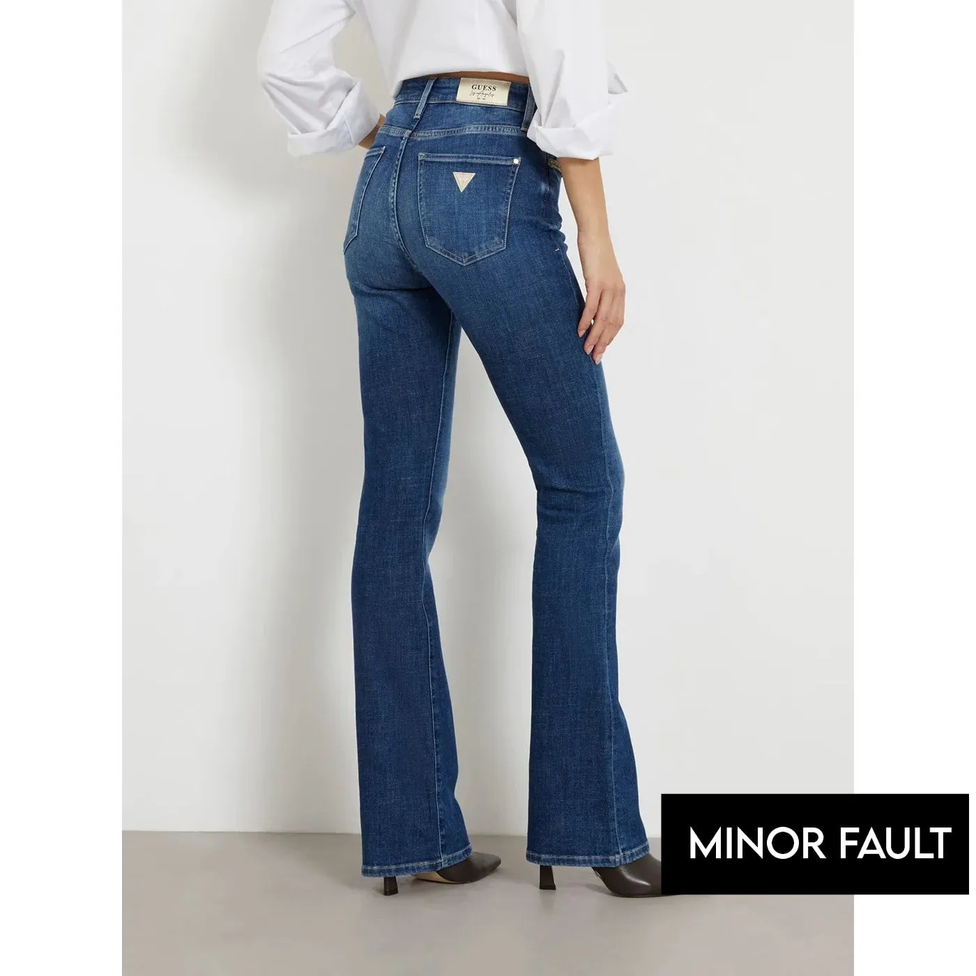 (Minor Fault) Blue High Rise Flare Jeans