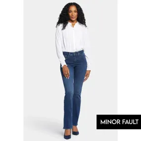 (Minor Fault) Blue Mid Rise Boot Cut Jeans