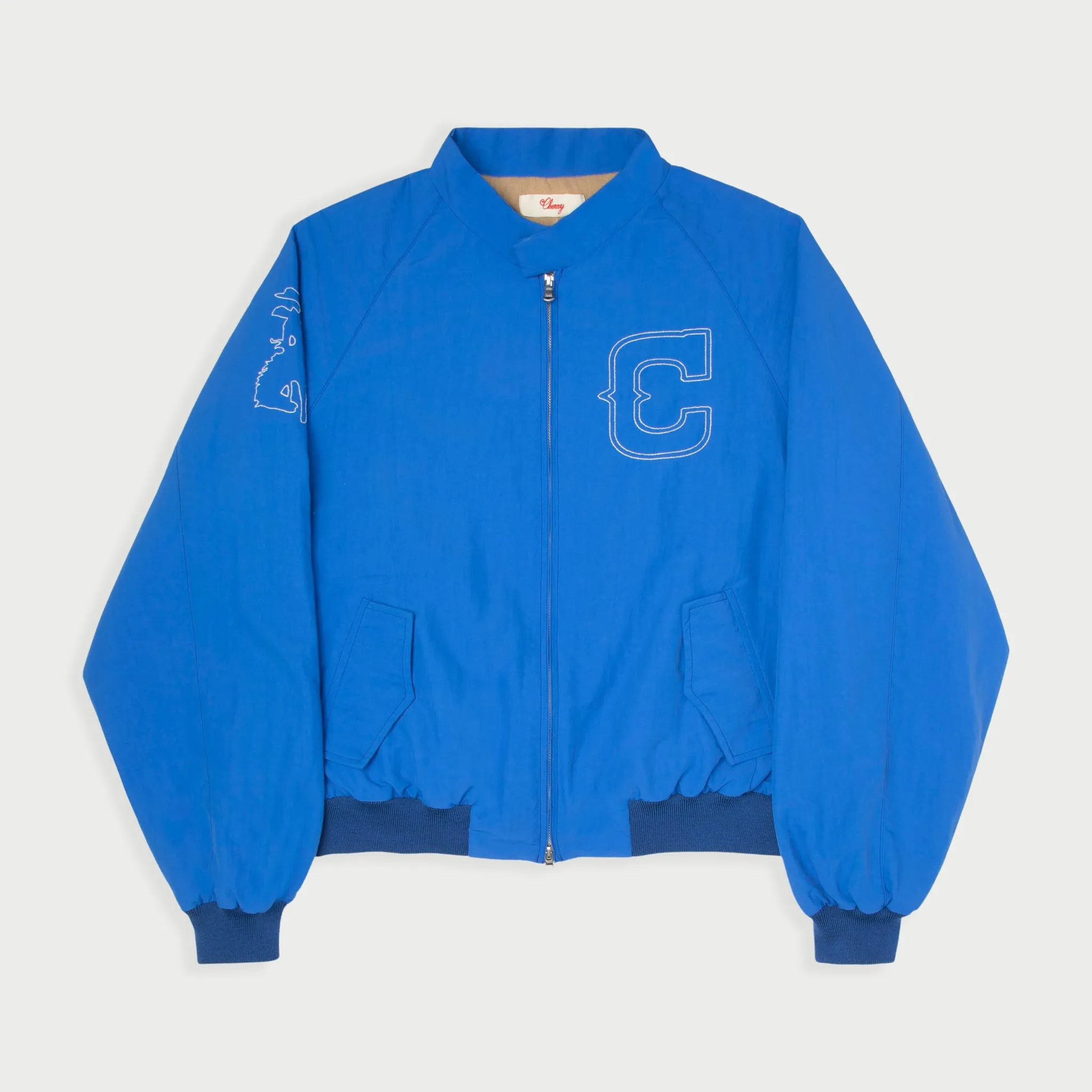 Nylon Championship Jacket (Cobalt)