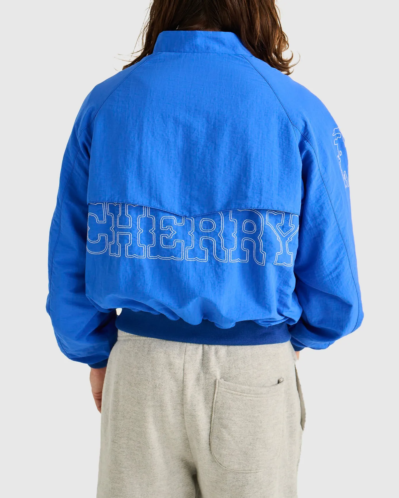 Nylon Championship Jacket (Cobalt)