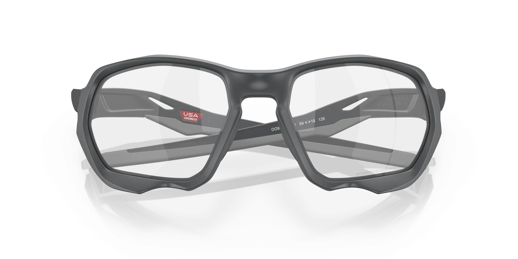 Oakley Plazma Clear To Black Iridium Photochromic Lenses Matte Carbon Frame