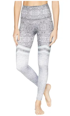 Onzie High Rise Graphite Chevron Leggings