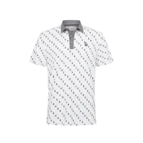 ORIGINAL PENGUIN SS SWINGING PETE NOVELTY PRINT BRIGHT WHITE