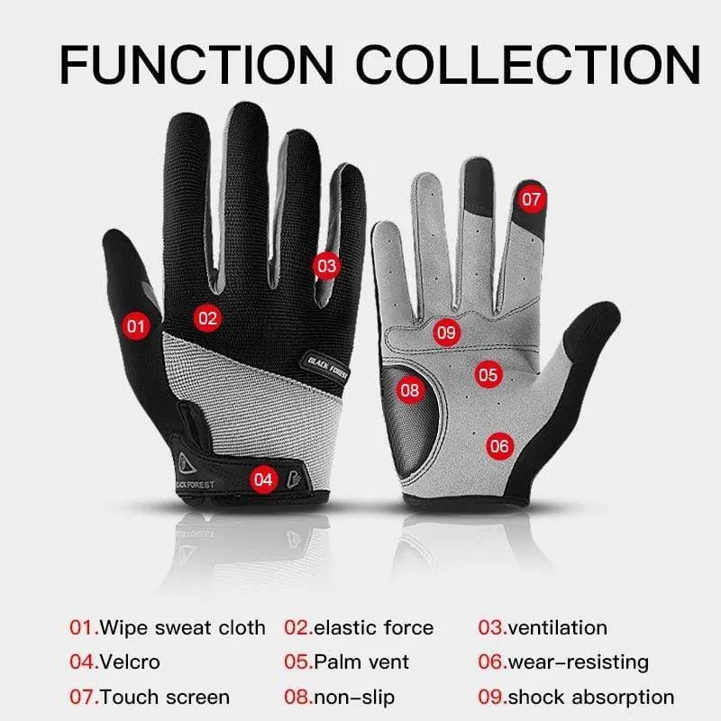 Outdoor Men's Full Finger Cycling Gloves Guantes Ciclismo Road Mountain Bike MTB Gloves Long Finger Bicycle Gloves M L XL