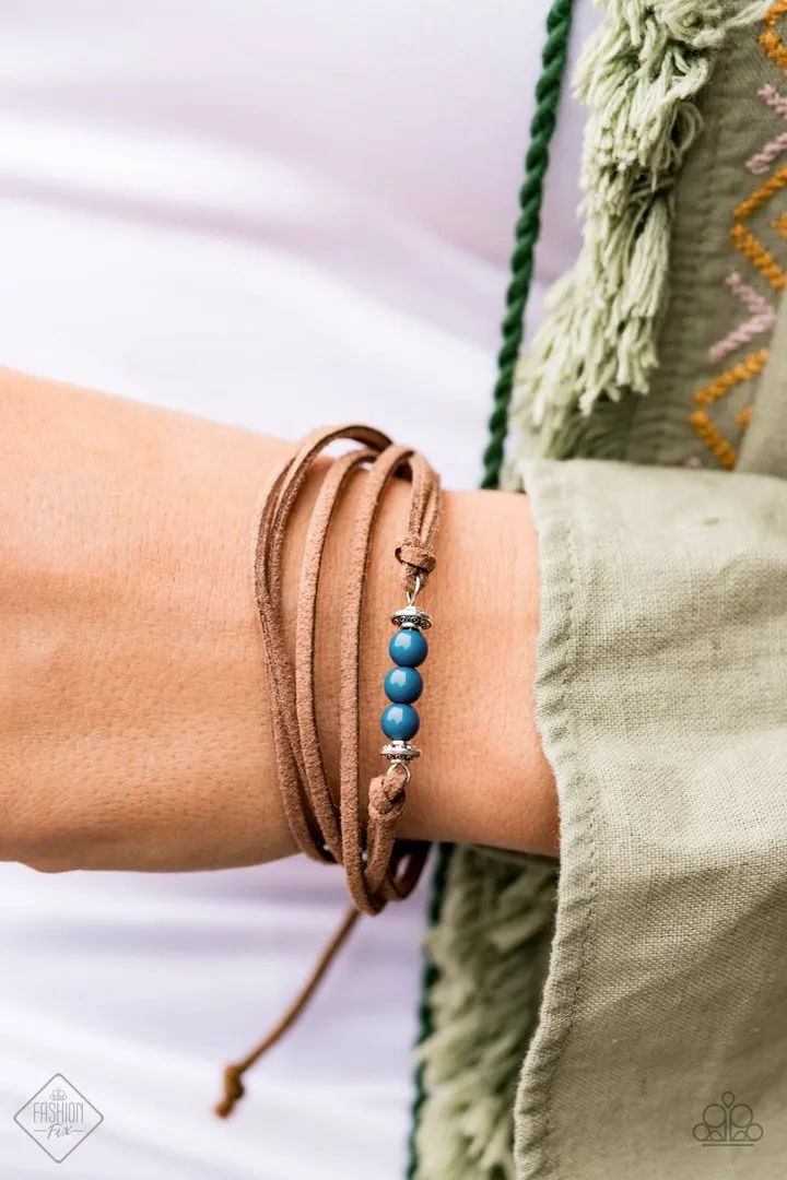 Paparazzi Always Up For Adventure - Blue Urban Bracelet