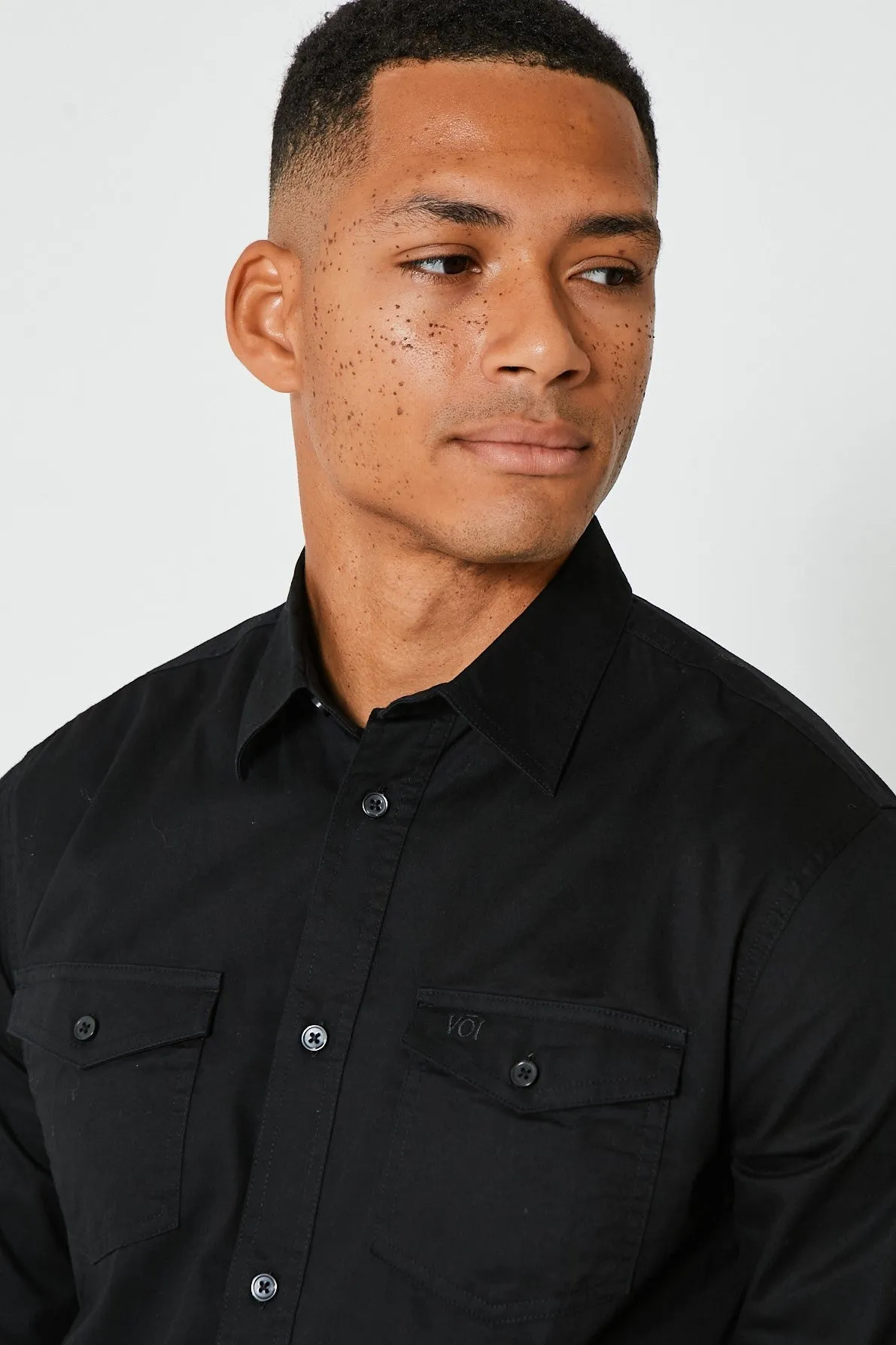 Portland Long Sleeve Shirt - Black