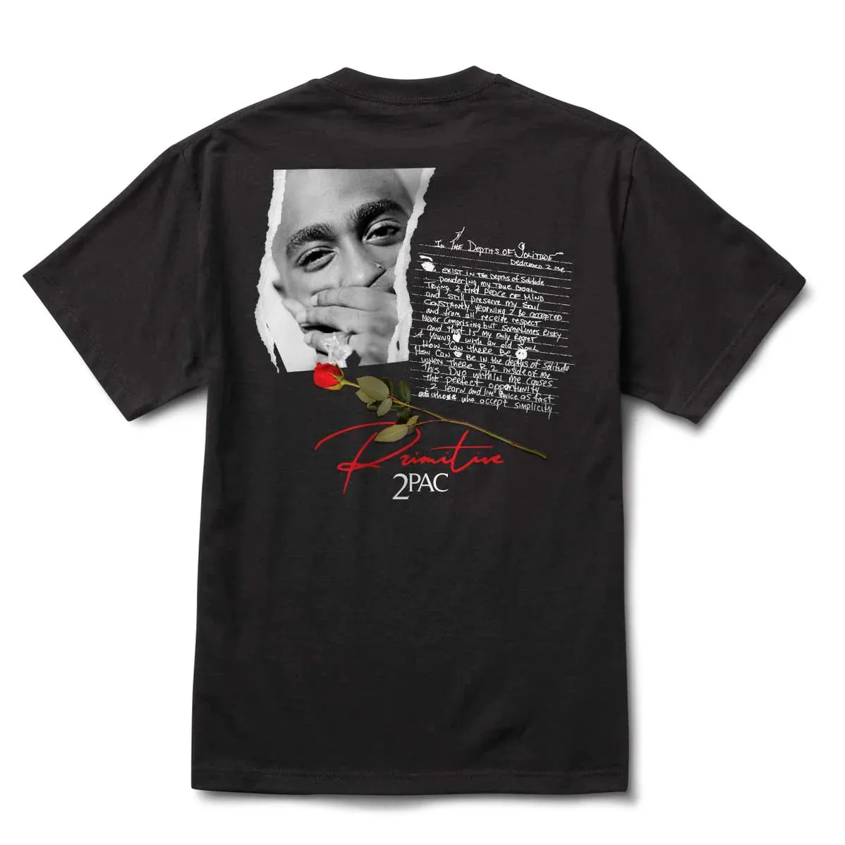 PRIMITIVE T-SHIRT 2PAC LYRICS II BLACK