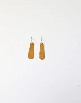 Pumpkin Leather Earrings