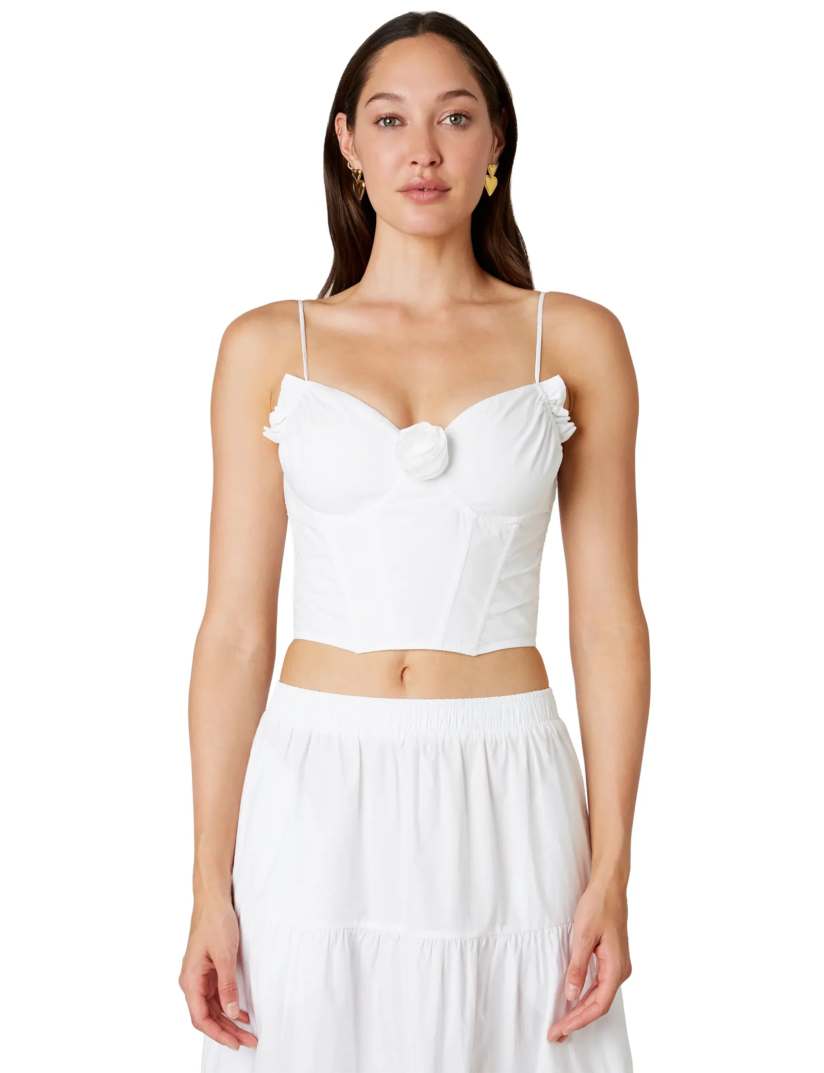 Rue Corset Top, White