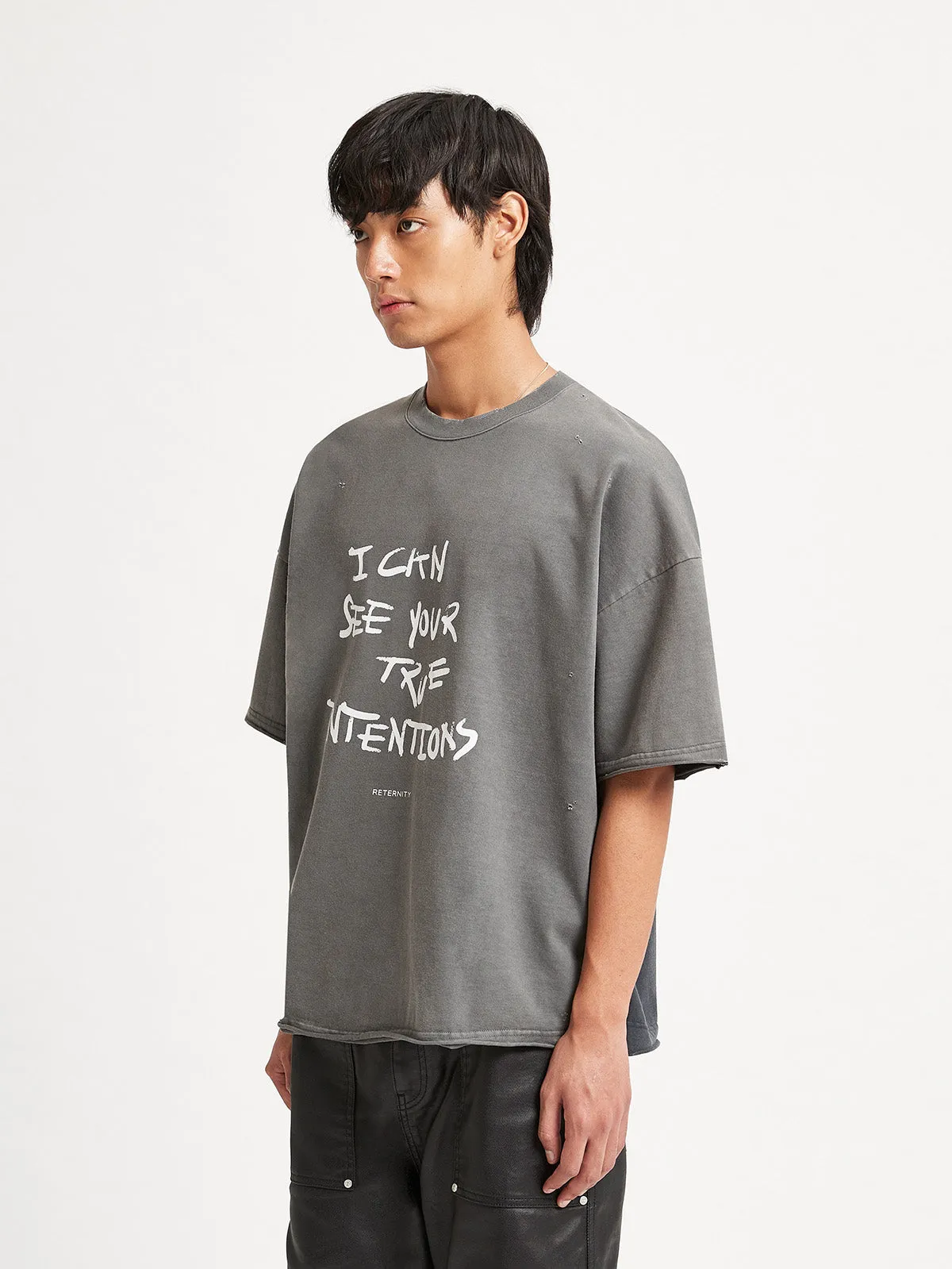 T-SHIRT - WASHED GREY/WASHED BLACK