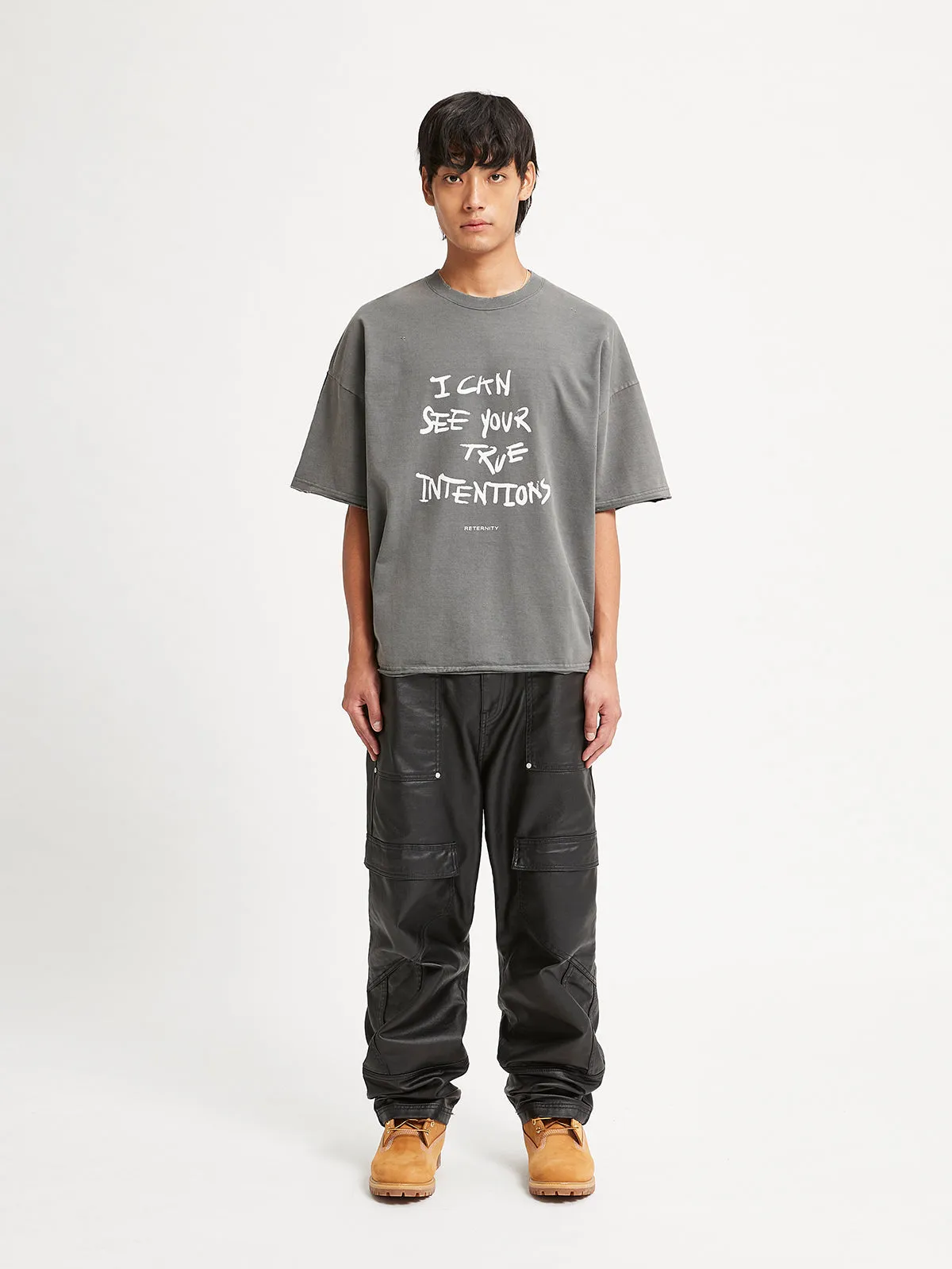 T-SHIRT - WASHED GREY/WASHED BLACK