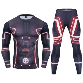 Tron Legacy Compression 'Clu | Finish the Game' Premium Long Sleeve Rashguard Set