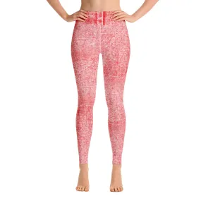 Yoga Leggings Denim Red